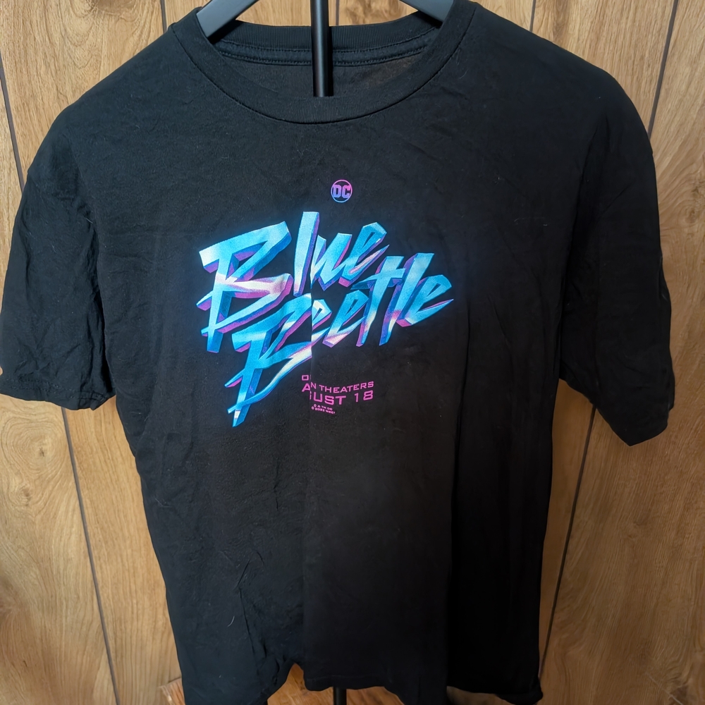 Black Blue Beetle Short Sleeve Tee